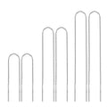 Thread Dangle Tassel Pull Through Earrings Ear Wire Minimalist 925 Sterling Silver Double Needle Threader Earrings