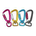 JRSGS 4kN Aviation Aluminum Carabiner - Self-Swivel Dog Leash Snap Hook with Auto-Lock for Climbing & Pet Use