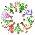 Fish tank Decoration Supplies Artificial Simulation Plastic Flowers Landscaping Aquarium Plants