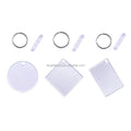 Factory Wholesale Blank Custom Double Sided Plastic Clear Round Acrylic Sublimation Keychain