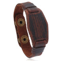 2025 Geometry Punk Real Genuine Cowhide Leather Bangle Handmade Bracelet Charm Jewelry for Women and Men Cowboy Gift