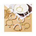 New Fashion Trend Bracelet Bohemian Minority Style 18k Plated Gold Design Baroque Pearl Bracelet Jewelry