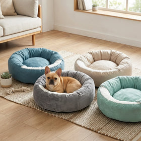 In Stock Cat Bed Shell Shape Cat Nest Plush Soft Cat Sleeping Bed Warm Pet House with Blanket Ready Shipment