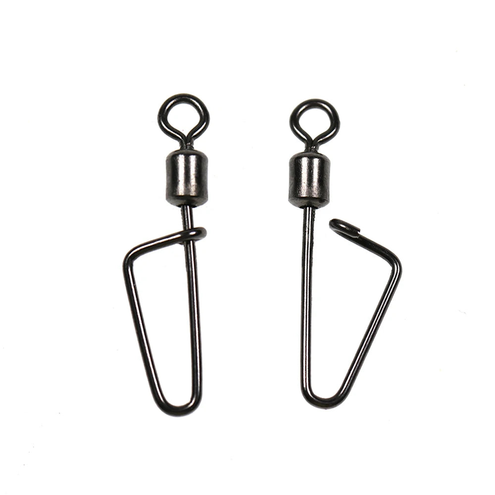 Rolling Swivel Swing Coastlock Snap Fishing Hook Lure Line Connector Fishing Rigging Accessories