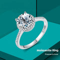 Dainty Diamond Jewelry 0.5 1 2 3Carats Moissanite Engagement Rings With Certificate 925 Sterling Silver Rings for Men Women