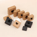 Wholesale Black Kraft Paper Travel Handmade Soap Packaging Gift Box with Window Matt Lamination & UV Coating Disposable Folders