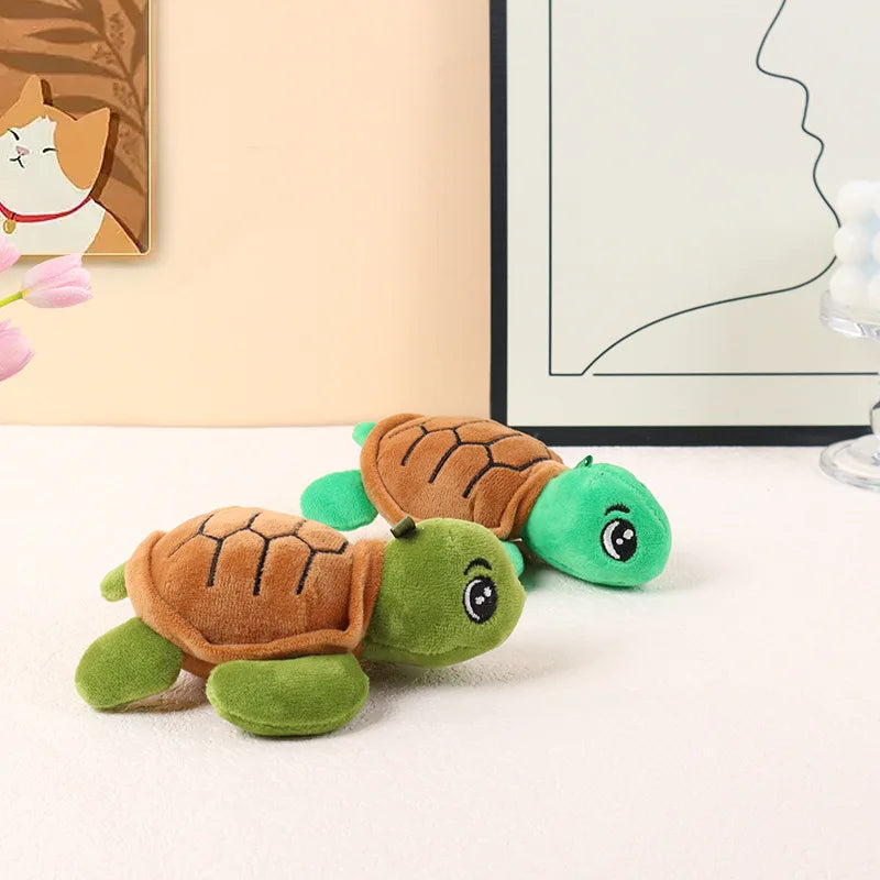 Stuffed Turtle Keychain Cartoon Doll Pendant Keyring Cute and Soft Decorative Plush Toy Key Chain for Phones Backpacks Car Keys
