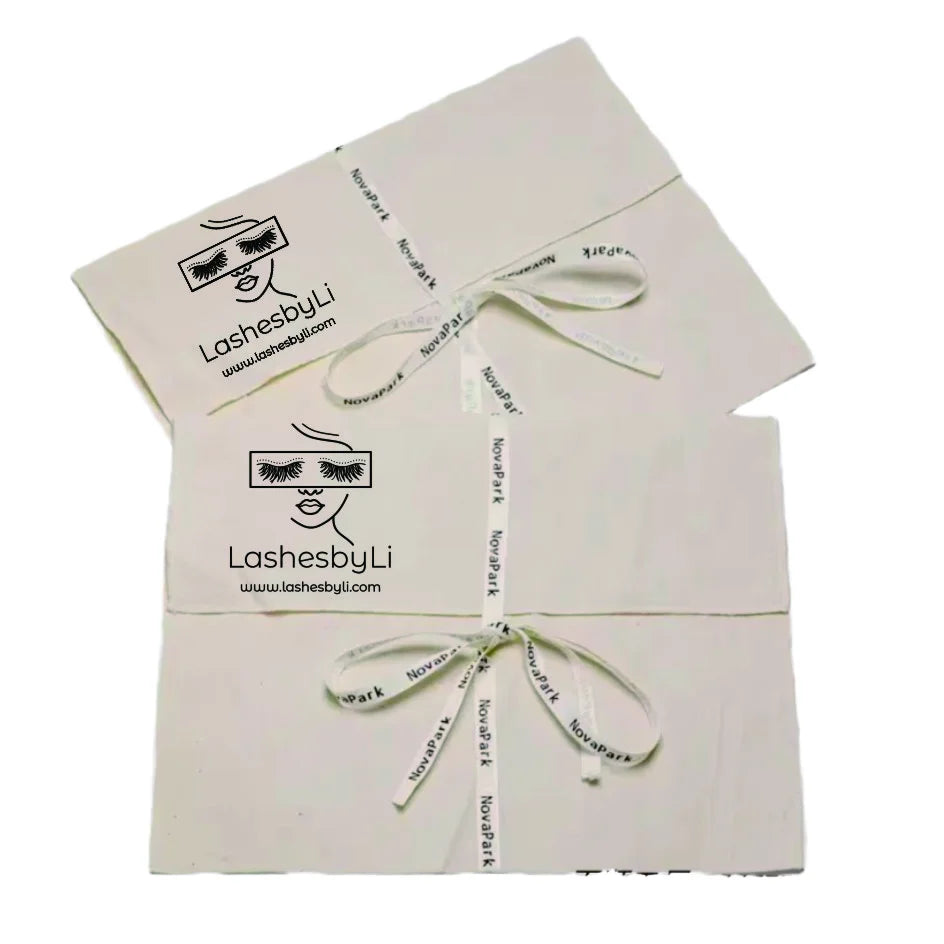 100% Cotton Eco-Friendly Dust Bag Custom Logo Printed Flap Soft Envelope Pouch Fashion Style for Underwear Craft/Candle Use