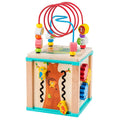 Wholesale 4-Side Multifunctional Wooden Beaded Treasure Box Novel New Release Cartoon Animal Educational Toys Kids Unisex EN71