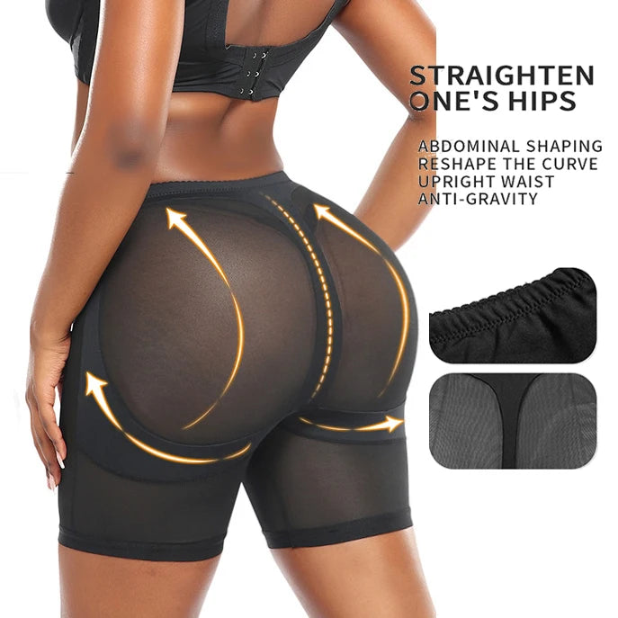 Ladymate ODM/OEM Pantalones Cortos Moldeadores Women's Plus Size Shaper High Waist Mesh Shorts Tummy Control Shapewear Shorts