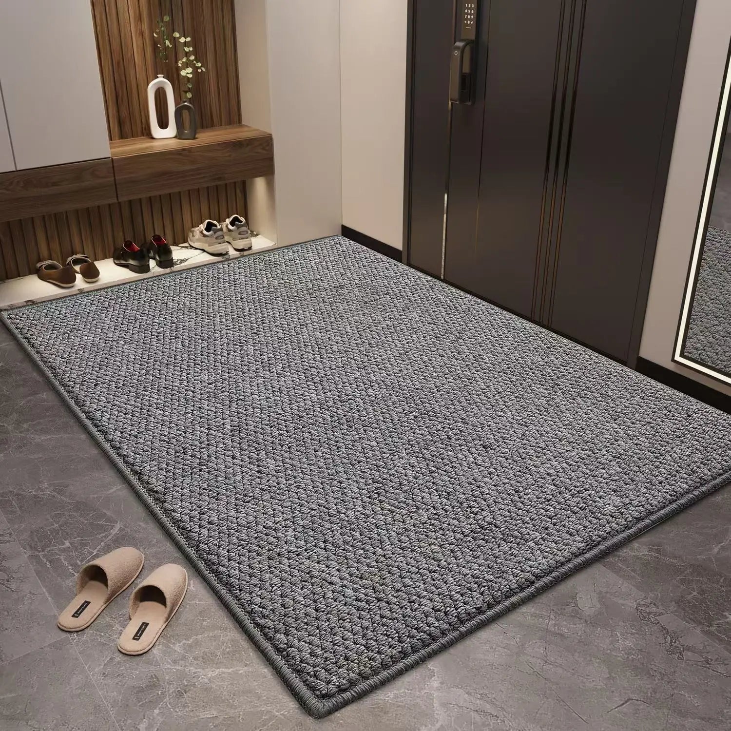 Dirt-Resistant Easy Care Pineapple Ring Carpet Faux Sisal Mat For Entry Door Floor Mat