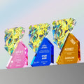 Custom Crystal Trophy Elegant Corporate Honor Award for Outstanding Employee Teams Annual Meeting Glass Carved Sports Trophies