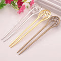6.2 Inch Hollow Alloy Hair Chignon Pins Vintage U Shape Hairpins Diy Hair Sticks Forks French Antique Bronze Metal Hair Pins