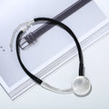 TongLing Short Necklace Fashion Trendy Black Rope Strand String Choker Necklace for Women