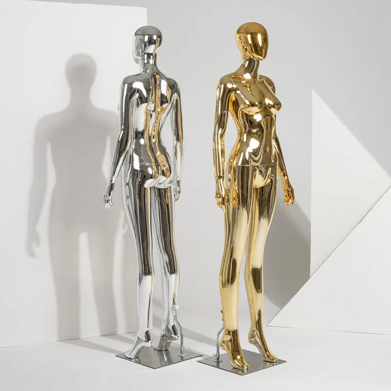 Chrome Plated Finish Mannequin Retail Display