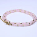 2x4mm Jasper Minimalist Necklaces Fashion Jewelry Healing Crystal Rose Quartz Beaded Necklace for Women Girls Drop Shipping
