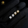Fashion Jewelry Screw Back 5mm Moissanite GRA Certificate Hip Hop 925 Silver Diamond Earrings