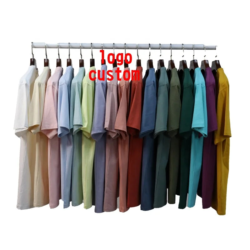 Customized Good Quality 230 Grams Round Neck Cotton t Shirt Drop-shoulder Loose Fit Style Oversized T-shirts