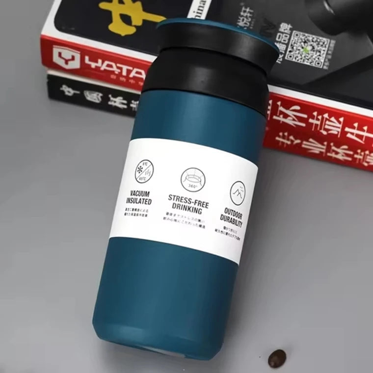Modern Double Wall Stainless Steel Vacuum Insulated Coffee Mug Reusable Coffee Cup Coffee Thermos Cup with Lid