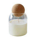 Wholesale Luxury Home Decorative Glass Jar Candle Ceramic Soy Wax Candle Jars With Wooden Ball