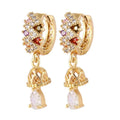 Hengdian 2021 New Fashion Hot Sale Fashion 18K Gold Plated Huggice Hoop Earring for Women