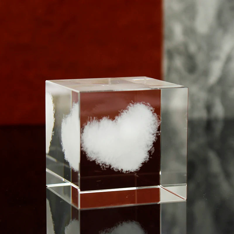 Amazons Best Sellers Clear Healing Crystals 3D Laser Engraved Crystal Glass Cube