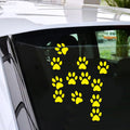 Black Dog Paw Sticker Vinyl Decal Car Glass Window Wall Room Door Decor Vinyl Sticker Gift Die Cut Decals Latop Window Glass