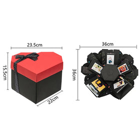 Luxury Scrapbook Packaging Chocolate Candy Diy Photo Album Graduation Picture Surprise Rigid Cardboard Gift Mini Explosion Box