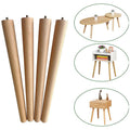 Solid Wood Contemporary Furniture Legs for Table Cabinet Ottoman Dresser Coffee Table Feet and Living Room Use