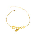 Fashion Bell Pendant Connected Anklet Geometric Stainless Steel 18K Gold Plated Trendy Personality Jewelry Women Gift Giving