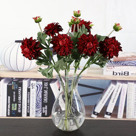Wholesale Real Touch Silk Dahlia Flower Home Wedding Table Decoration Artificial Dahlia Flowers