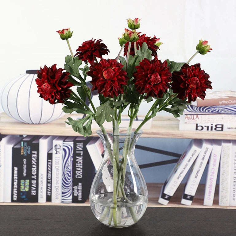 Wholesale Real Touch Silk Dahlia Flower Home Wedding Table Decoration Artificial Dahlia Flowers