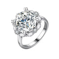 Trendy 925 Sterling Silver 1 Ct 2 Ct 3 Ct Moissanite Ring Oval Cut White Gold Plated Engagement Halo Moissanite Wedding Ring