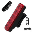 Bicycle Rear Light Flashing Grille Lights 6LED USB Rechargeable Waterproof Mountain Cycling Colorful Tail Lamp Bike Accessories