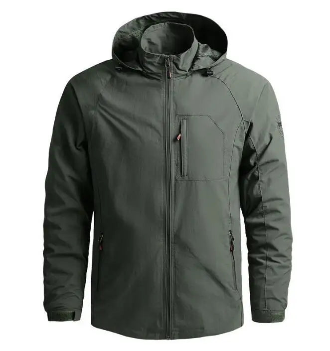 Custom Logo High Quality Hooded Jackets for Men New Trendy Coats Mens Fall Winter Windproof Jackets Coats