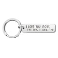 I LOVE YOU MORE the END I Win Cute Birthday Anniversary Valentines Days Couple Gift Present Keychain for Boyfriend Girlfriend