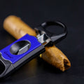 Guevara Classic Cigar v Cut Portable Stainless Steel Cigar Cutter with V Cut Blade Carbon Fiber Travel Custom Cigar Cutter
