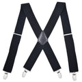 Male 5cm Width Heavy Duty 4 Clip Men Braces High Elastic Adjustable X Shape Suspender