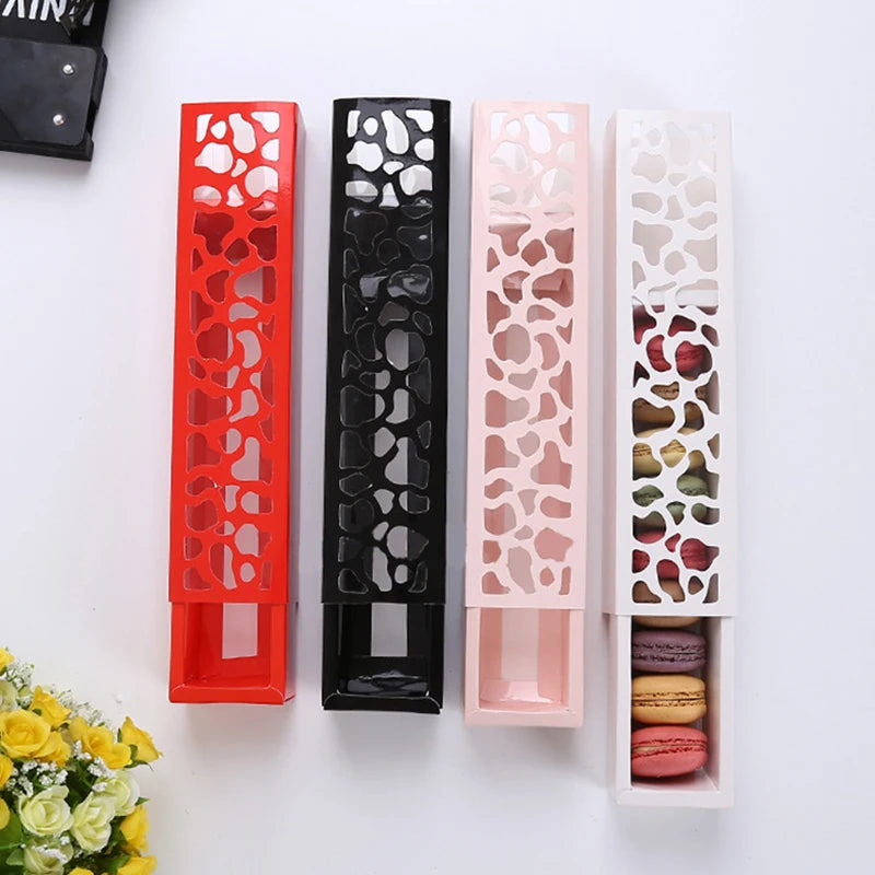 New Arrival Portable Paper Macaron Gift Box Party Christmas New Year Paper Candy Box for Wedding