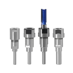 Router Collet Extension Chuck Converter Adapter 1/2-1/2 1/4 to 1/4