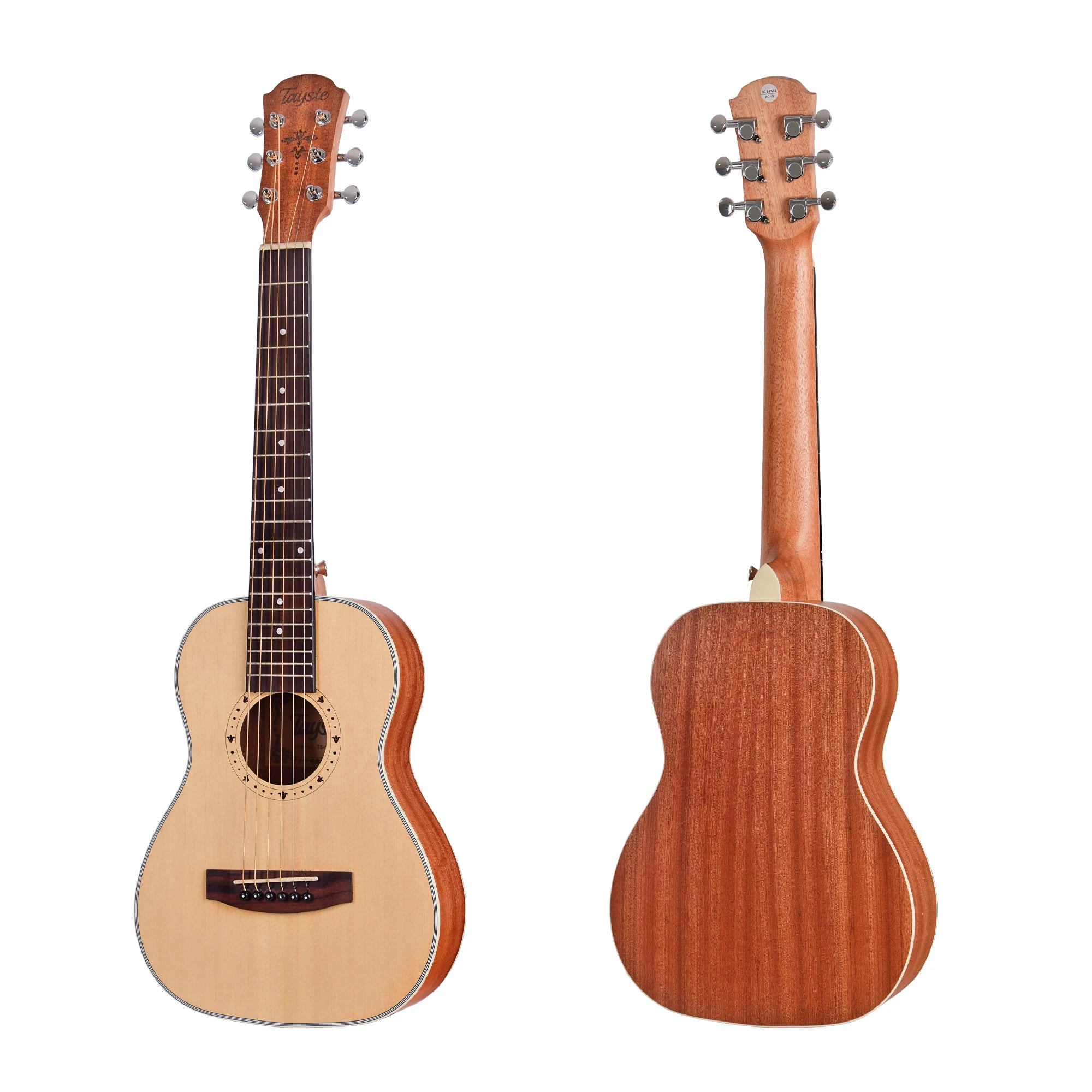 Wholesale Tayste Small Mini Travel Guitar 30inch Acoustic Guitar for Children and Girls