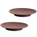 New Design Modern Round Table Dinner Decorative Black Gold Metal Brass Holders Candle Plate for Pillar Candles