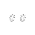 INS Jewelry European Luxury Minimalist 925 Sterling Silver Cute Heart Hoop Earring for Women Fashion Jewelry