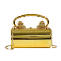 Women's Stylish Barrel-Shaped Crossbody Bags Multi-Color Acrylic Chain Geometric Pattern Handbags