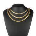 Wholesale 18k Gold Plated Stainless Steel Necklace Simple Hip Hop Necklace Jewelry Nk Men Cuban Necklace