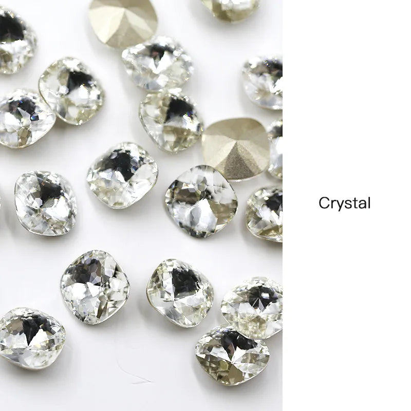 Paso Sico Brand New Dome Cushion China Glass Stone for Dancing Dress Fashion Show Jewelry 3D Design MegaBDM