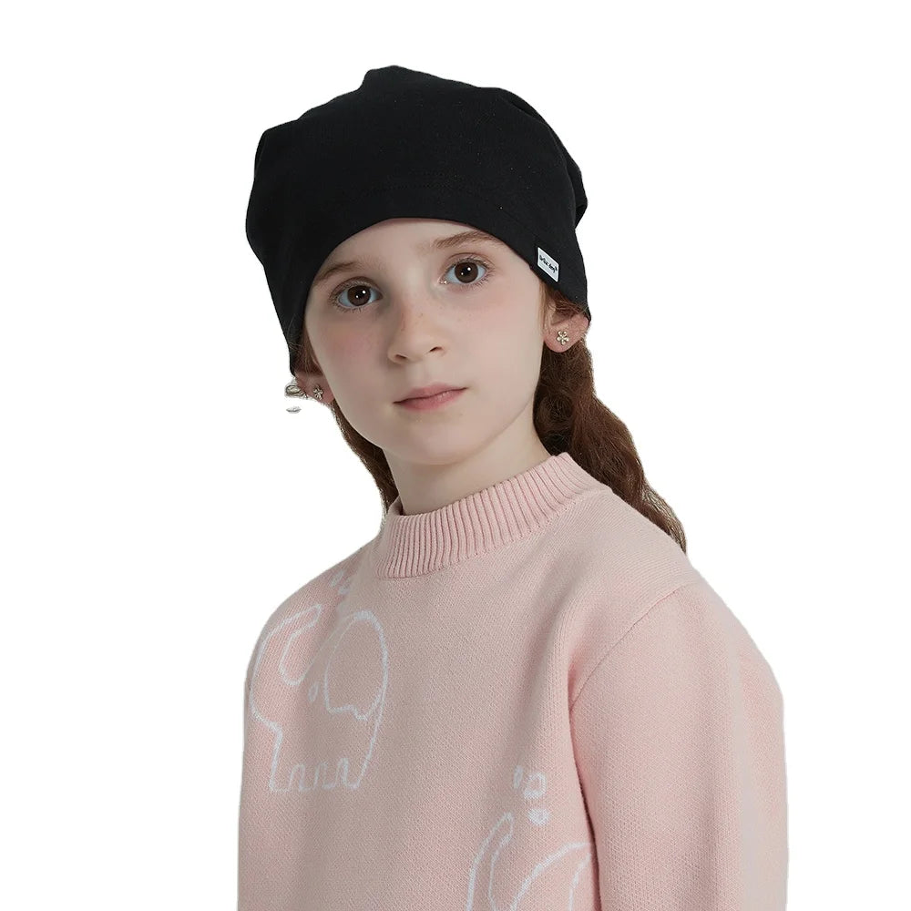 EMF Protection Beanie for Child - Silver-Cotton Anti-Radiation Shield Hat