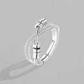 2023 New Silver Color Fidget Beads Anxiety Spinner Ring for Women Anti-Stress Adjust Rings