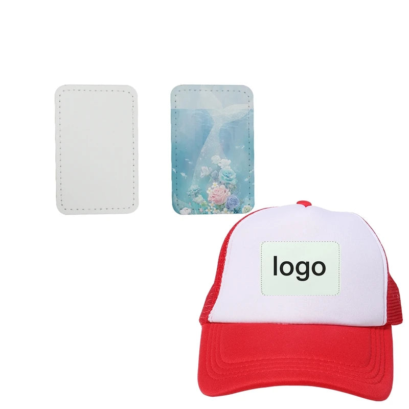 Factory Directly Diy Hat Patches Sublimation Patches Blank Sublimation Leather Hat Patch