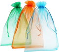Lanwei 12.0''x16.0''/30.0x40.0cm Extra Large Mixed Sheer Drawstring Organza Mesh Bags 21 Color Options Hot Stamped Packaging